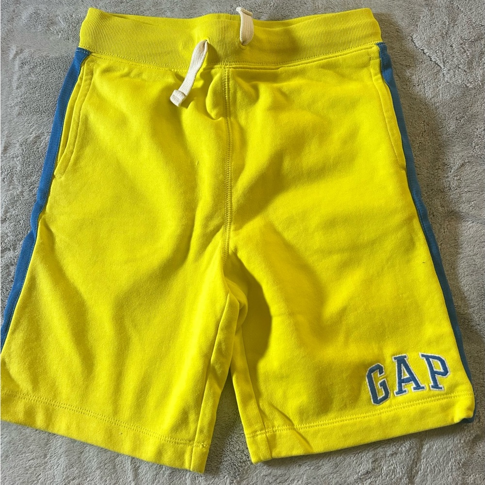 GAP Kids Bright Yellow Shorts with Blue Trim